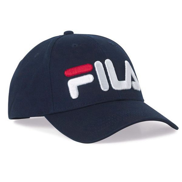 Fila Illa Baseball Cap - Navy/White/Red,NZ 742-19648